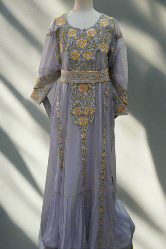 ثوب مع حزام طول 44